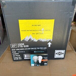 Lot of 46 Ecosmart 100W A19 Soft White LED Bulbs X2 (1006 778 629) – New